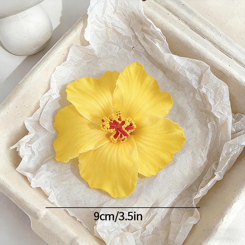 Plumeria Hibiscus Flower Hair Clip Hawaiian Flower Side Bangs Clip For Women Seaside Beach Hibiscus Flower Hairpin Headband