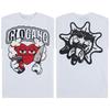 High-quality Summer Short-sleeved Men Glo Gang Boyz World Wide Tee Drinks Cartoon Unseix Oversize Cotton Short-sleeved T-shirts