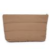 Women & Girls  Fashion Puff Quilted Zipper Cosmetic Bag Soft Polyester Portable for Makeup & for Storage