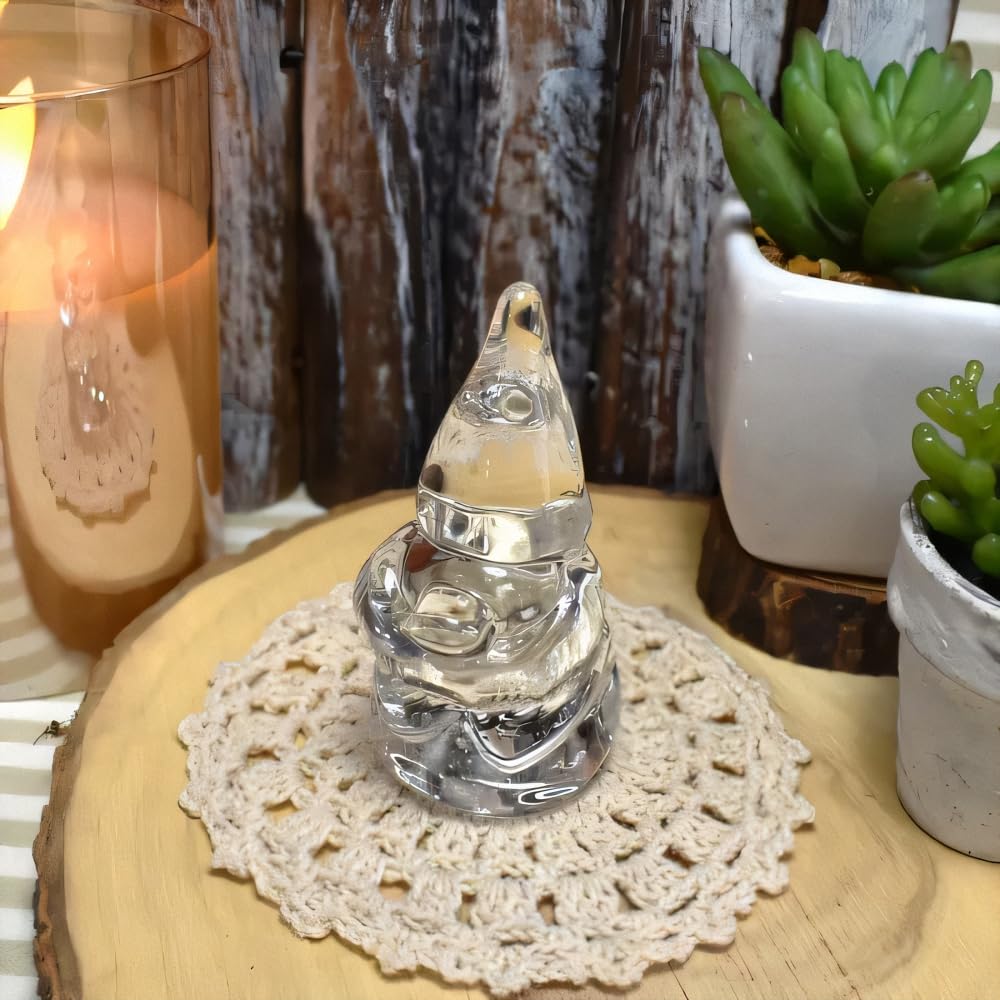 Four Cart Cute Handmade Glass Craft "Nisse, the Fairy that Brings Happiness" x 3-Piece Set