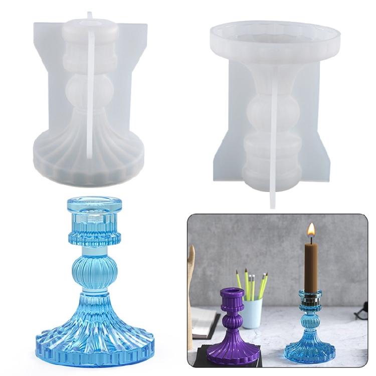 Candlestick Epoxy Casting Mold Candle Holder Resin Mold Wedding Home Table Decor