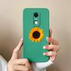 Geeignet für Redmi Note 7S 10 10S K80 7 8 9 9T 10T 9S Pro Max Plus Neue Hülle Hübsche Schmetterlings-Sonnenblumen-Flüssigsilikon-Anti-Rutsch-Shell für Redmi Capa