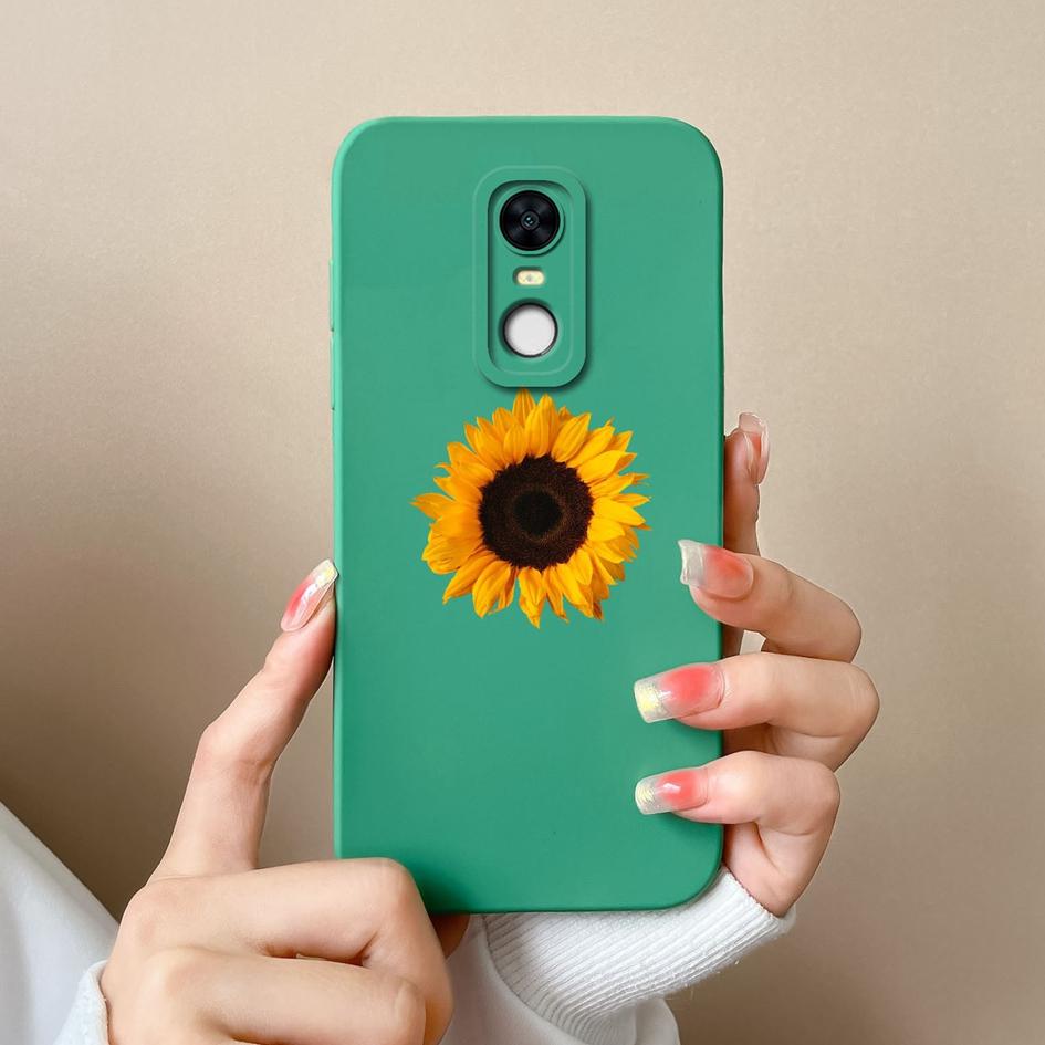 Geeignet für Redmi Note 7S 10 10S K80 7 8 9 9T 10T 9S Pro Max Plus Neue Hülle Hübsche Schmetterlings-Sonnenblumen-Flüssigsilikon-Anti-Rutsch-Shell für Redmi Capa