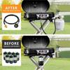 ABBP-4Ft Propane Hose Adapter 1Lb To 20Lb, Convert Propane Tank For Buddy Heater/Weber Q Grill/ Stove
