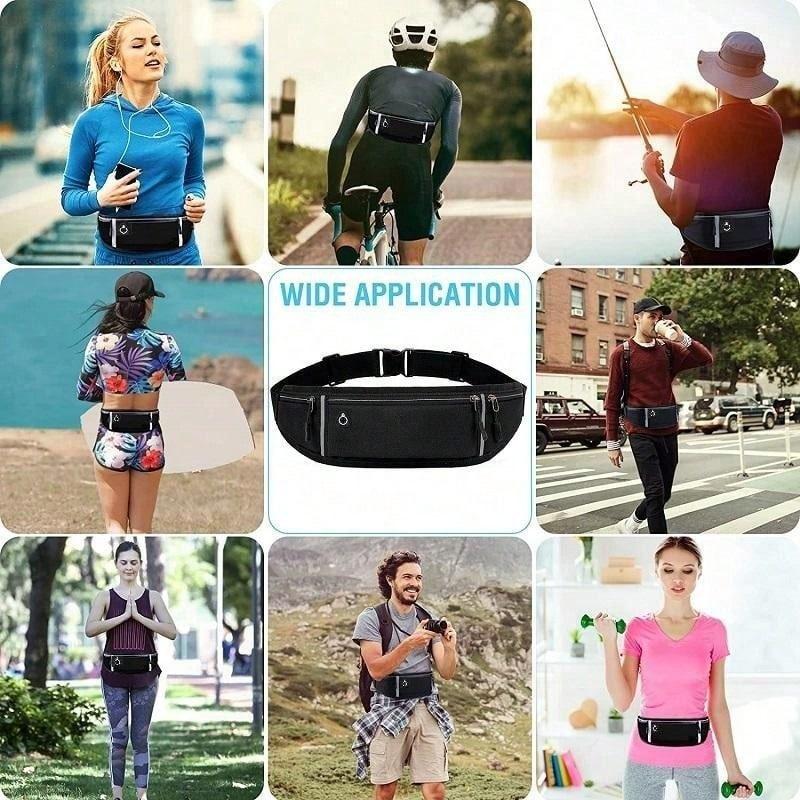 Professional Running Waist Bag Sports Belt Pouch Mobile Phone Cover Men Women Hidden Pouch Gym Sports Bags Running Pack