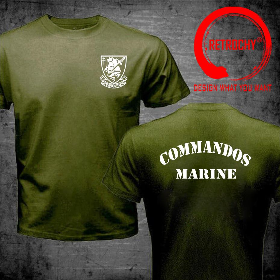 Funny T Shirt Unisex Military French Marines Special Operation Forces ComUnisexdos Marine T Shirts Unisex Casual TShirt Hombre Camisetas