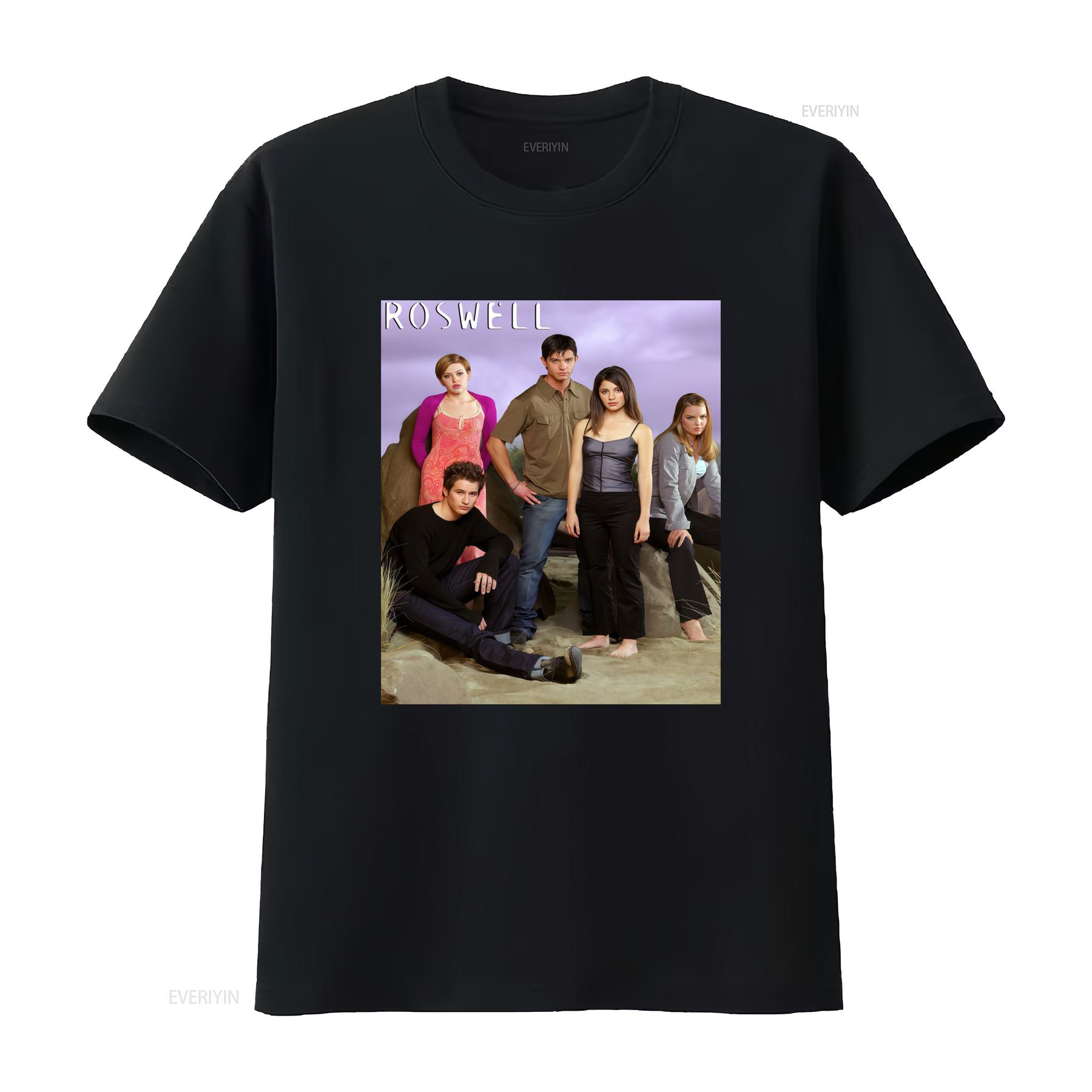 

Roswell Retro Tv Show T Shirt Fashionable Print Design Comfortable Cotton Material Perfect for Fans vintage Washed Breathable 4XL