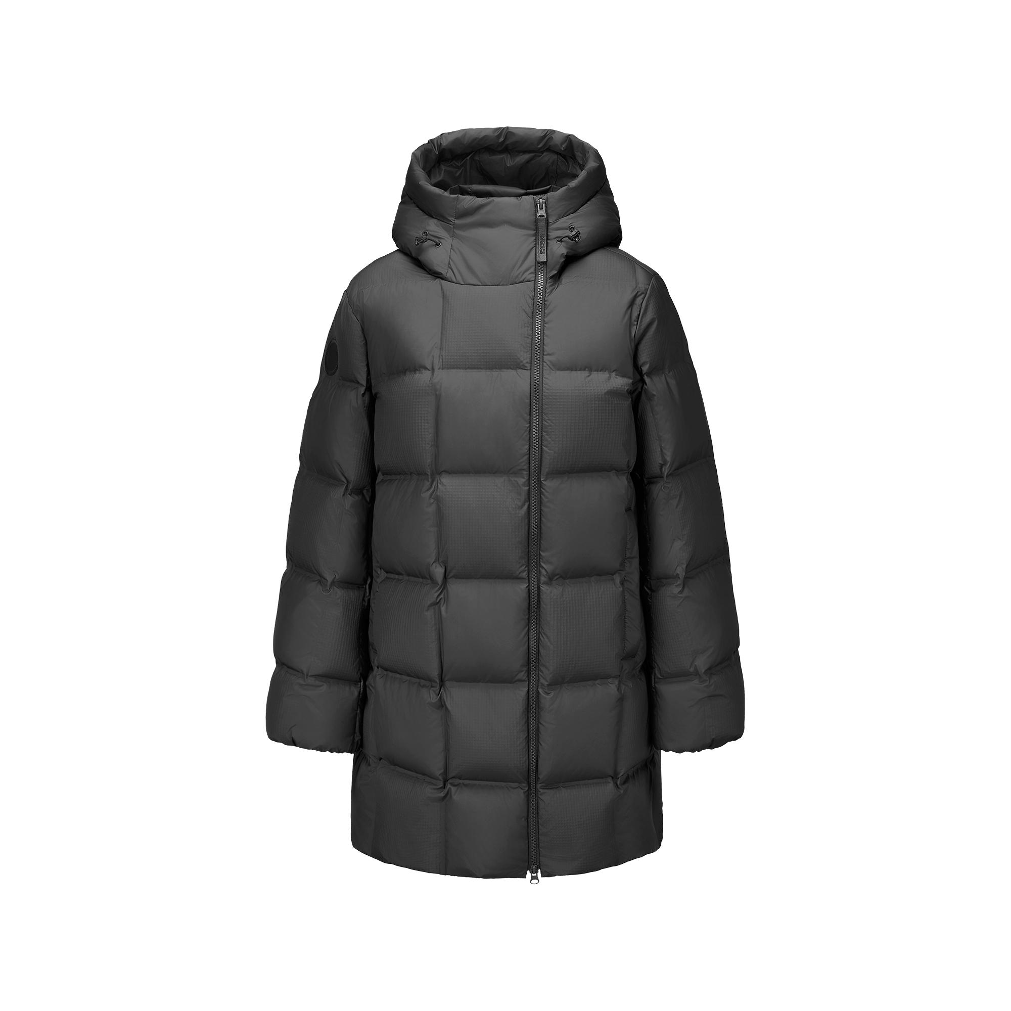 Skechers Warm And Comfortable Hooded Mid-Length Duck Down Jacket Women outerwear P425W094-0018 S