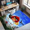 Angry Birds Printed Carpet,Rug,for Office Chair Living Room Bedroom Kitchen Room Decor Gifts.