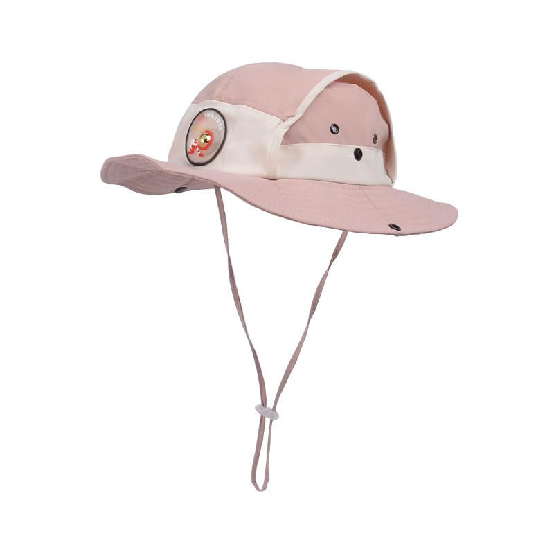 

Kids Sun Hat With Large Brim And Breathable Nylon Material For Outdoor Summer Play LeatherPink