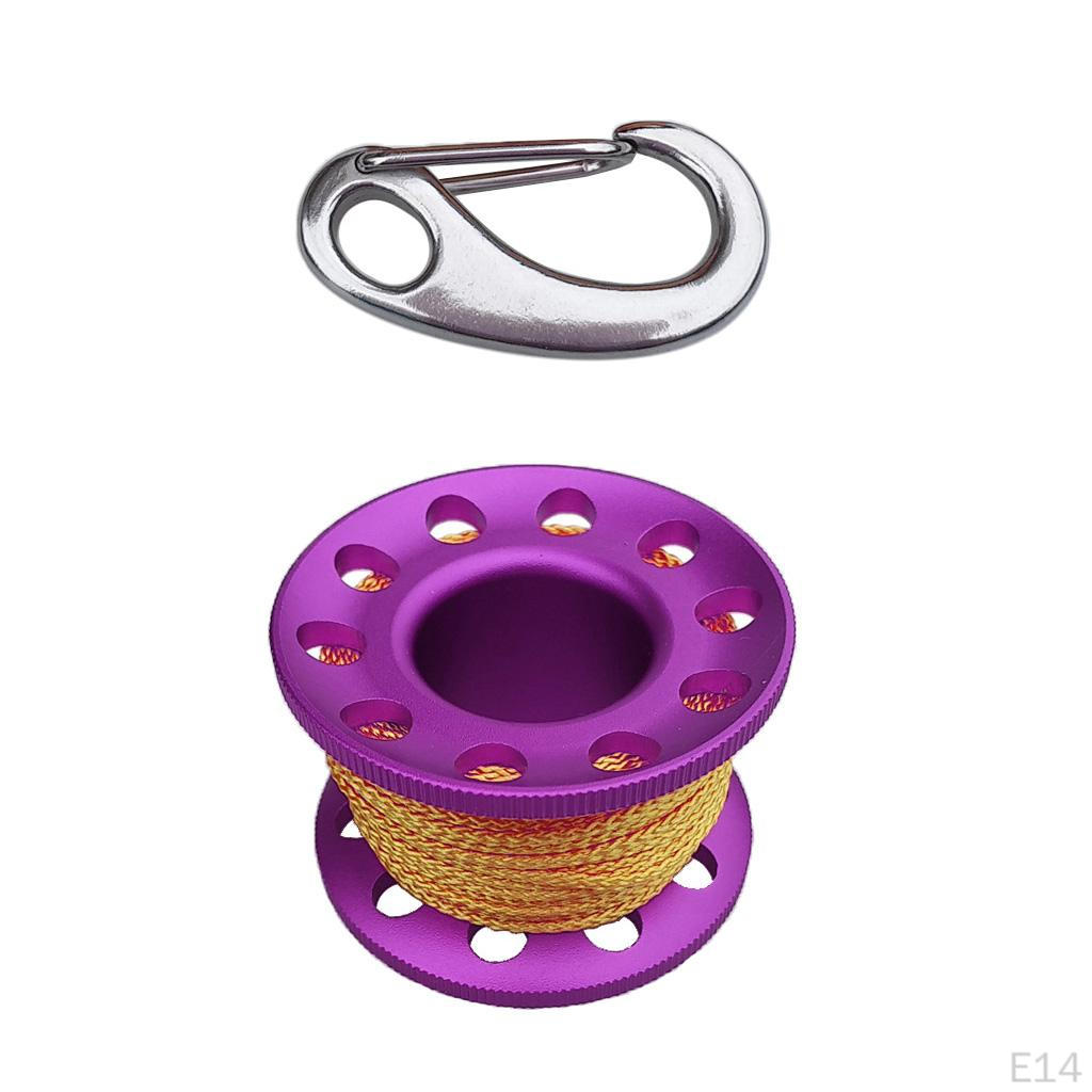 Scuba Diving Reel Snorkeling Safety Handle Spool Gray