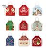 Waterproof Oil Proof Grill Apron Christmas Apron, Santa Claus/Elk/Gingerbread Man/Snowman Print Cooking Bib, Theme Baking Uniform Non-woven