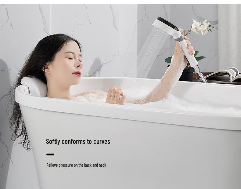 Deluxe Non-Slip Bath Pillow with Headrest and Backrest for Neck and Spine Support