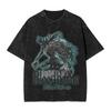 Hot Game Peripherals Bloodborne Darks Souls Graphic Print TShirt Streetwear Vintage Washed Cotton Top Oversized Summer New Tees