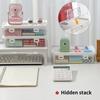Pack of 3 Clear Organizers Container Featuring Comfortable Grips and Protective Covers Perfect for Desktop or Home Storage Applications