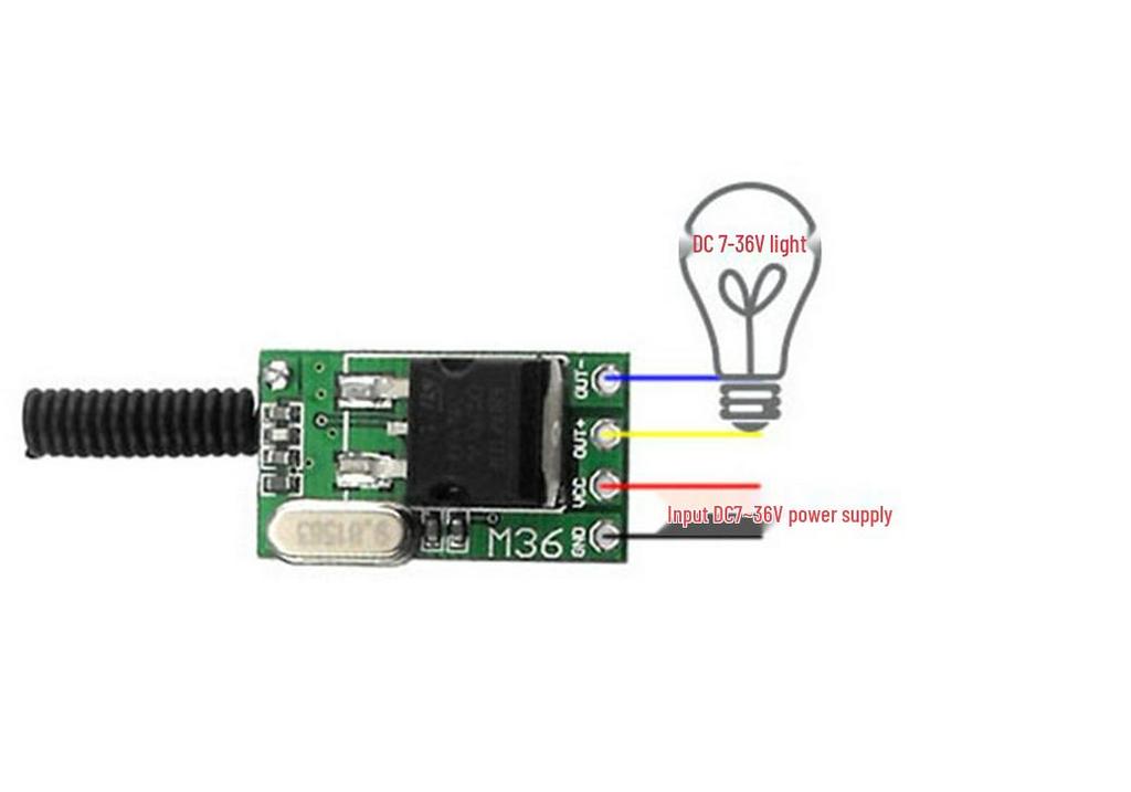 Versatile Remote Control for 7V-36V Wireless Monitoring & Electric Locks