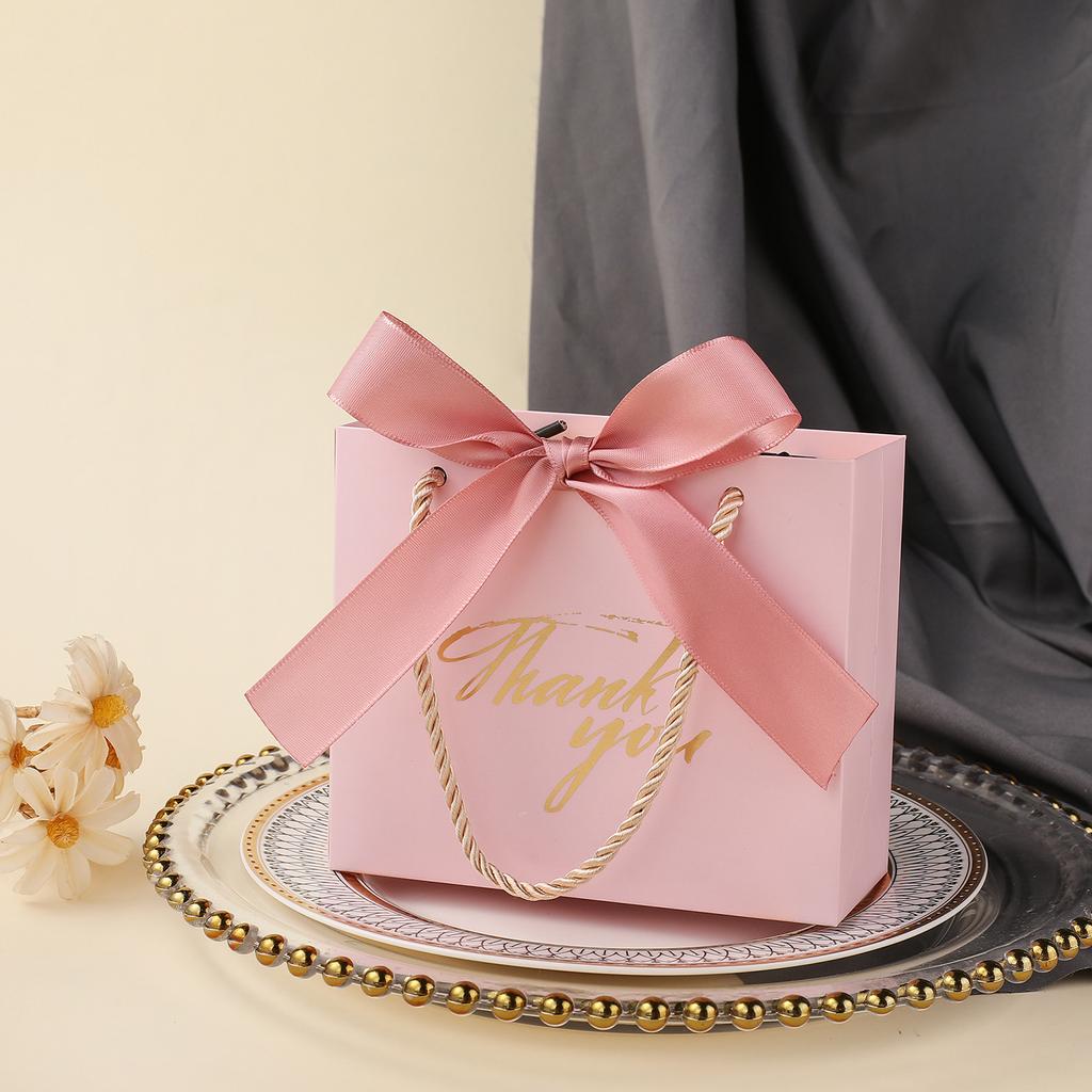 20/50 Pack Small Thank You Gift Bags Bulk Wedding Gift Bags for Guests Mini Gift Paper Bags With Handles for Wedding Baby Shower
