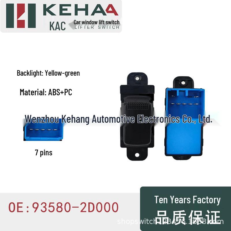 Fits Hyundai Elantra: Power Window Switch Electric Window Control 93580-2D000 Neutral Packaging