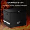 Foldable Vinyl Record Storage Box With Lid And Handles Lockable Album File Records Collection Box for Precious Album Collection