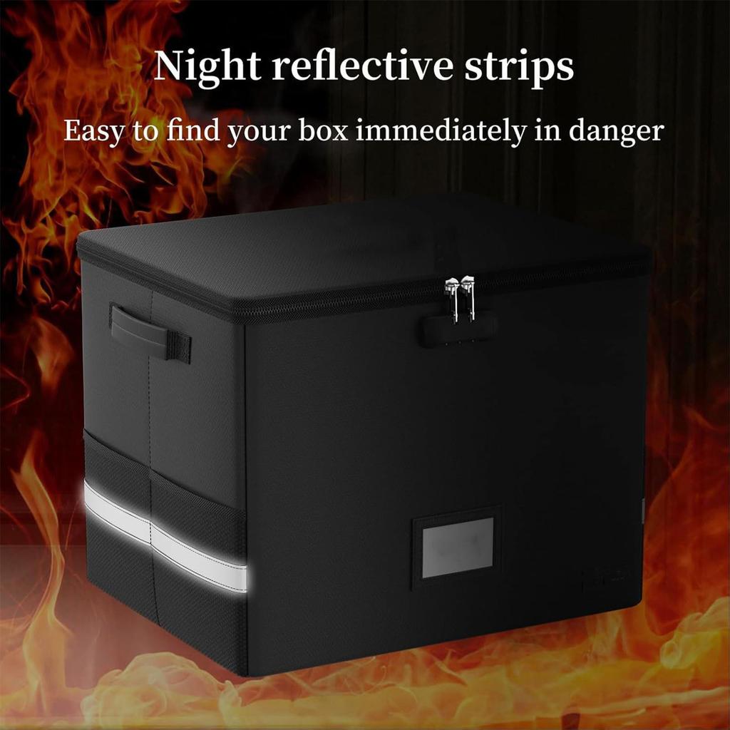 Foldable Vinyl Record Storage Box With Lid And Handles Lockable Album File Records Collection Box for Precious Album Collection