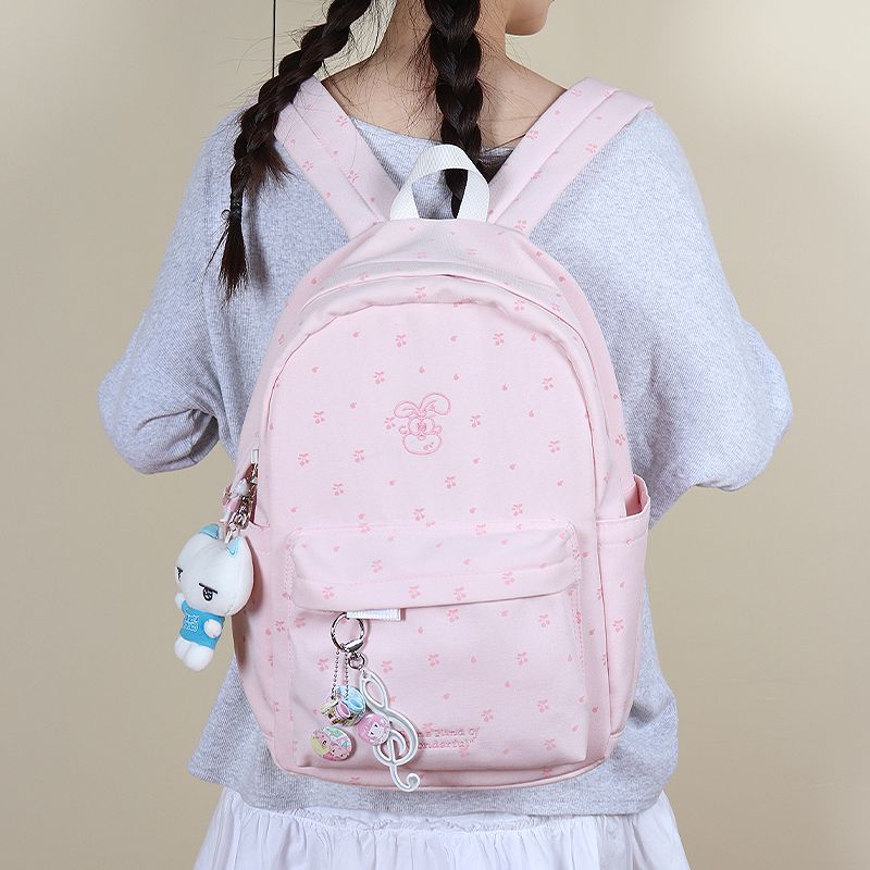 

3egiz Original Korean Cute Female High School and College Student Schoolbag Large Capacity Ins Casual Travel Lightweight Backpack NEW! Small Strawberry [enlarged version]]