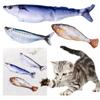 Simulerad Fisk Kattleksak Mjuk Plysch Aktiverad Kattungeleksak Interaktiva Kattträningsleksaker för Alla Raser Kattsparkare