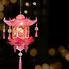 PVC DIY Craft Material Kit Glowing Hanging LED Lantern Mid-Autumn Festival Lantern  Gift