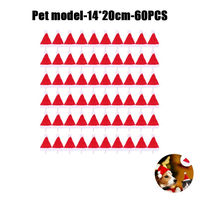 Christmas Pet Dog Cat Santa Hat Cosplay Hats Pet Costume Ornaments Party Pet Supplies Christmas Decorations Suministros Navideño