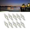10 Pezzi Luce LED per Esca da Pesca Subacquea Forma Occhio   Goccia Lampada Esca Subacquea Luce Attira Pesci