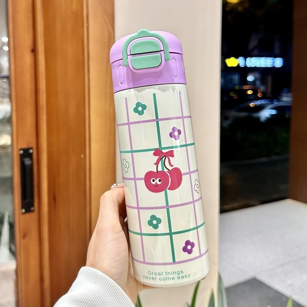 520ml Capacity Thermos Cup Double-layer Vacuum Cup Portable Vacuum Flask  Hot Travel