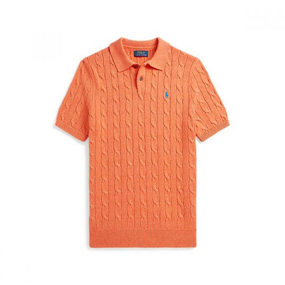 Polo Ralph Lauren Men S Cable Knit Cotton Polo Collar Sweater mnpoSwe1n820120800 XS