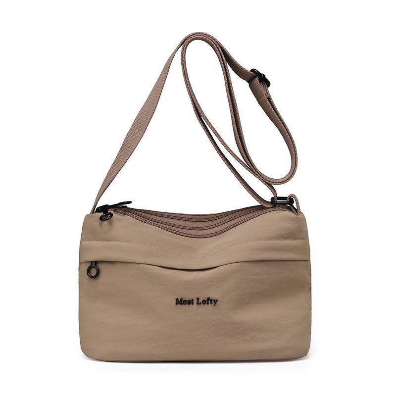 Women's Shoulder Bag Lightweight Large Capacity Multi-compartment Nylon Crossbody Bag