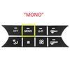 ABS Black for Mercedes Benz C Class W204 GLK X204 Accessories Interior Car Central Console Air Conditioning AC Button Sticker