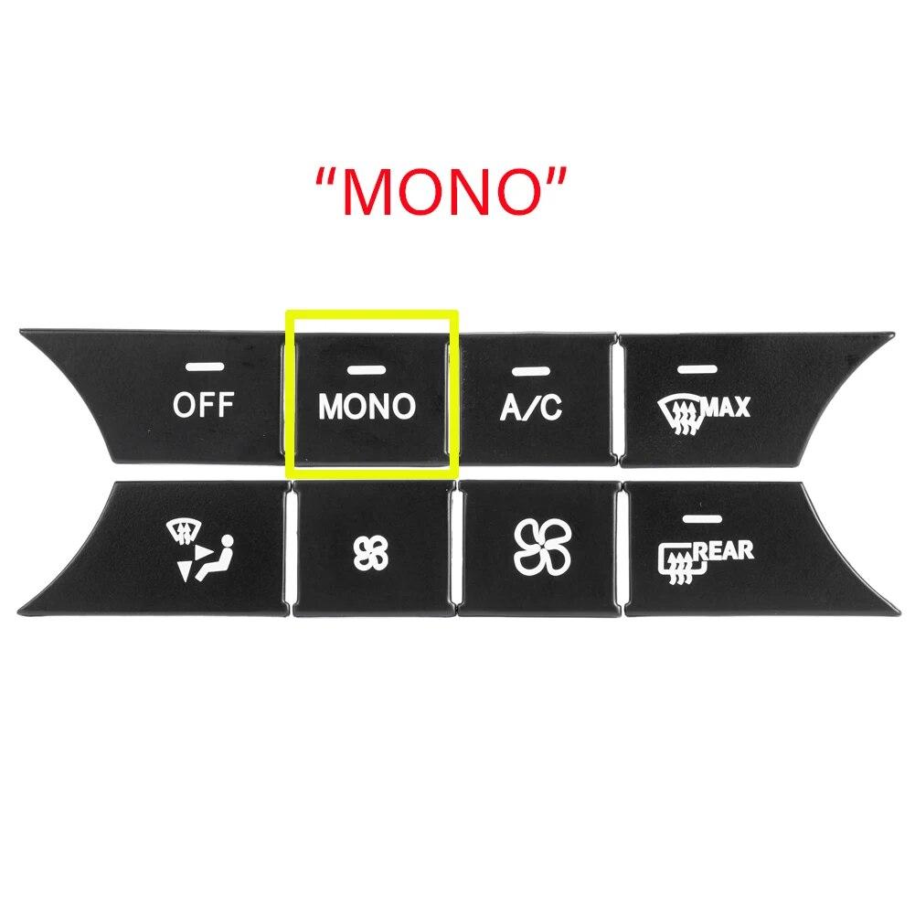 ABS Black for Mercedes Benz C Class W204 GLK X204 Accessories Interior Car Central Console Air Conditioning AC Button Sticker