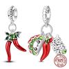 Pepper Charms Bead Copper Dumpling Dangle Pendant Fit Bangle Bracelet Necklace Diy Jewelry