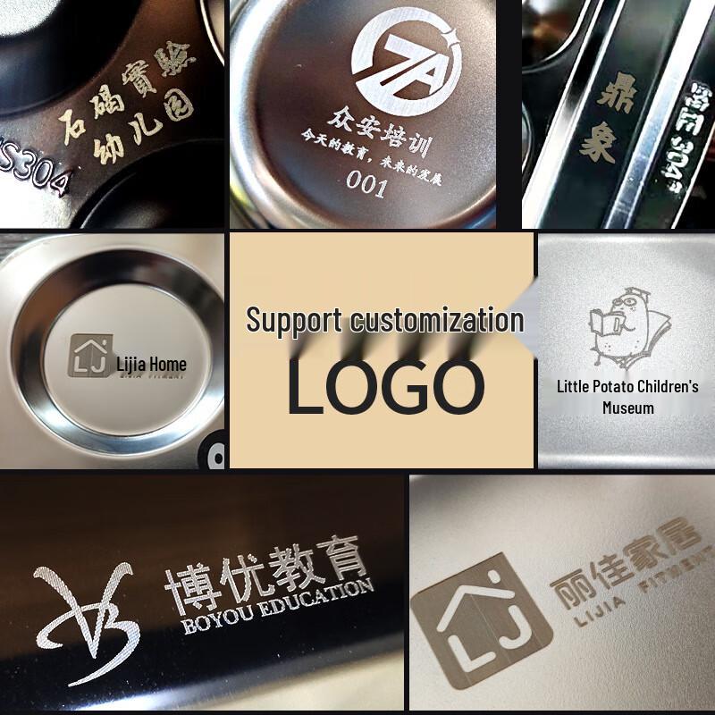 LIJIA FITMENT Stainless Steel Divided Meal Plate