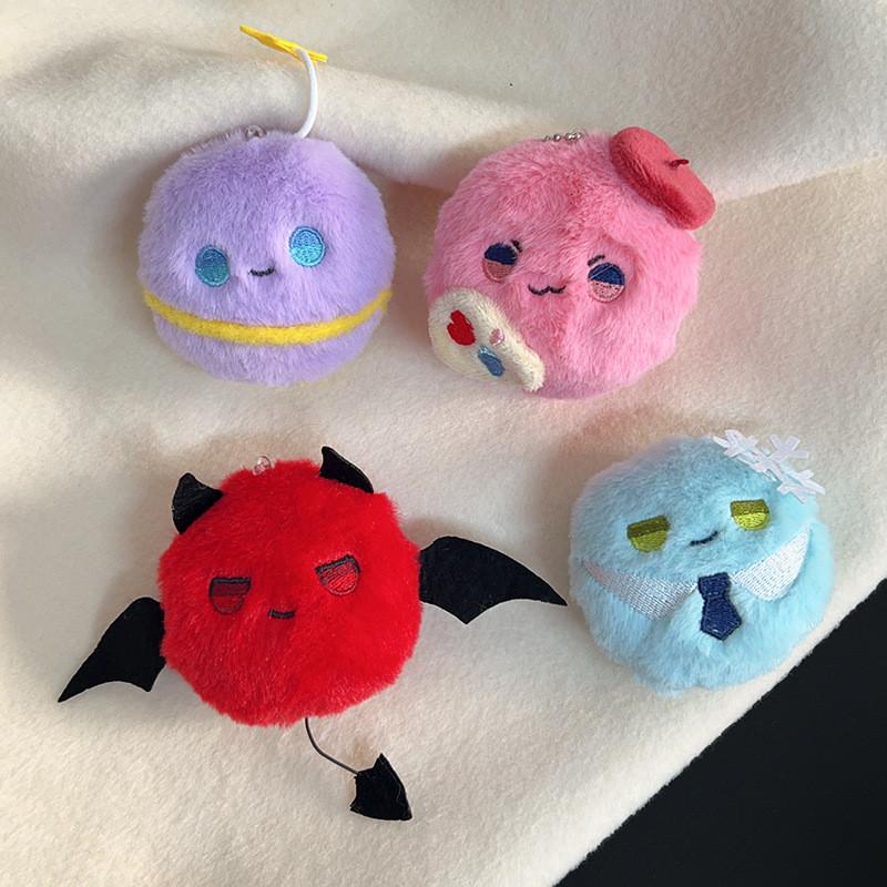 Creative Love And Deepspace Character Plush Bag Charm With Soft Short Pile For Kids And Collectors