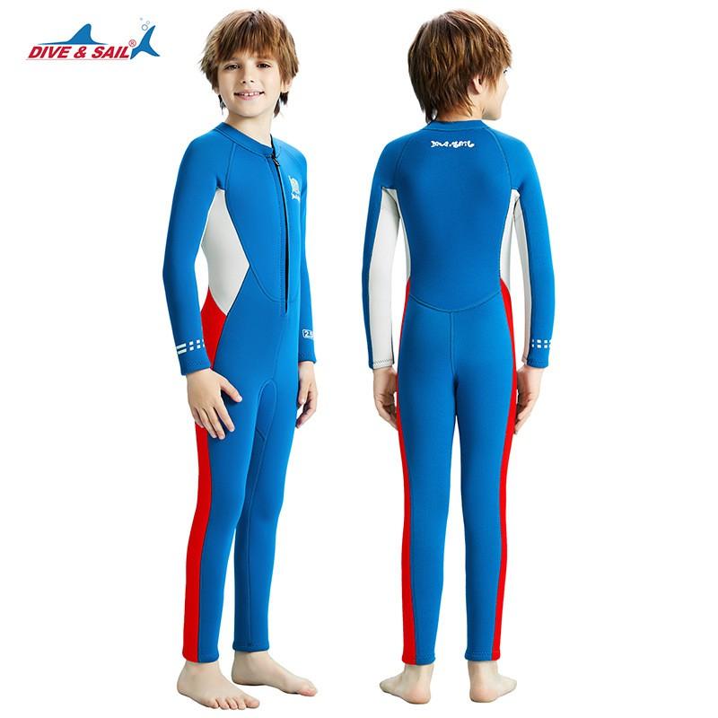 Children's Diving Suit 2.5MM Cold-proof Warm One-piece Boys Middle School Children Snorkeling Surfing Swimsuit