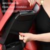 Car Armrest Mat Center Console Memory Foam Vehicle Arm Rest Box Pads PU Leather Arm Rest Protection Cushion Storage Pocket