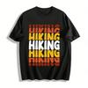Outdoor Hiking Themed Print Casual T-Shirt For Men And Women Pure Cotton T-shirt