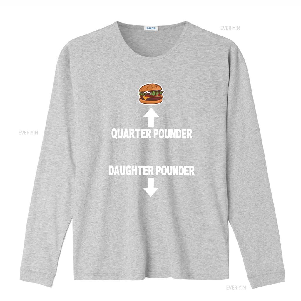 Quarter Pounder Tochter T-Shirt Unhinged Weirdcore Lustig Dank Meme Vintage Gewaschen Streetwear Mode Stilvoll Bequem