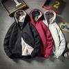 Trendy Korean Hooded Cardigan Sweatshirt Men Loose Casual Zip Up Hoodie Coat Autumn Winter Chic Versatile Student Fleece Hoodies