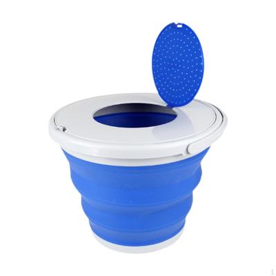 5L Collapsible Bucket with Lid for Fishing And Cleaning Use