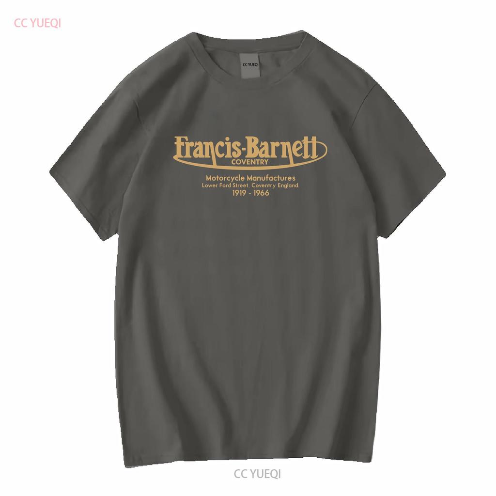 Francis Barnett T Shirt Classic Motorcycle Biker Cafe Racer Chopper Vintage Bike Vintage Washed Slightly Comfortable Soft Homme