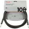 Fender Shielded Cable Professional Series Instrument Cable, Straight/Straight, 10', Black