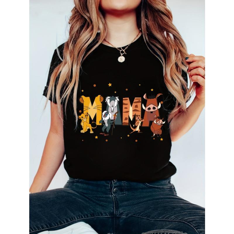 T-shirt da Donna Carino Stampa Animalier Moda Casual Girocollo Manica Corta Outdoor Strada Oversize Estiva Abbigliamento Donna