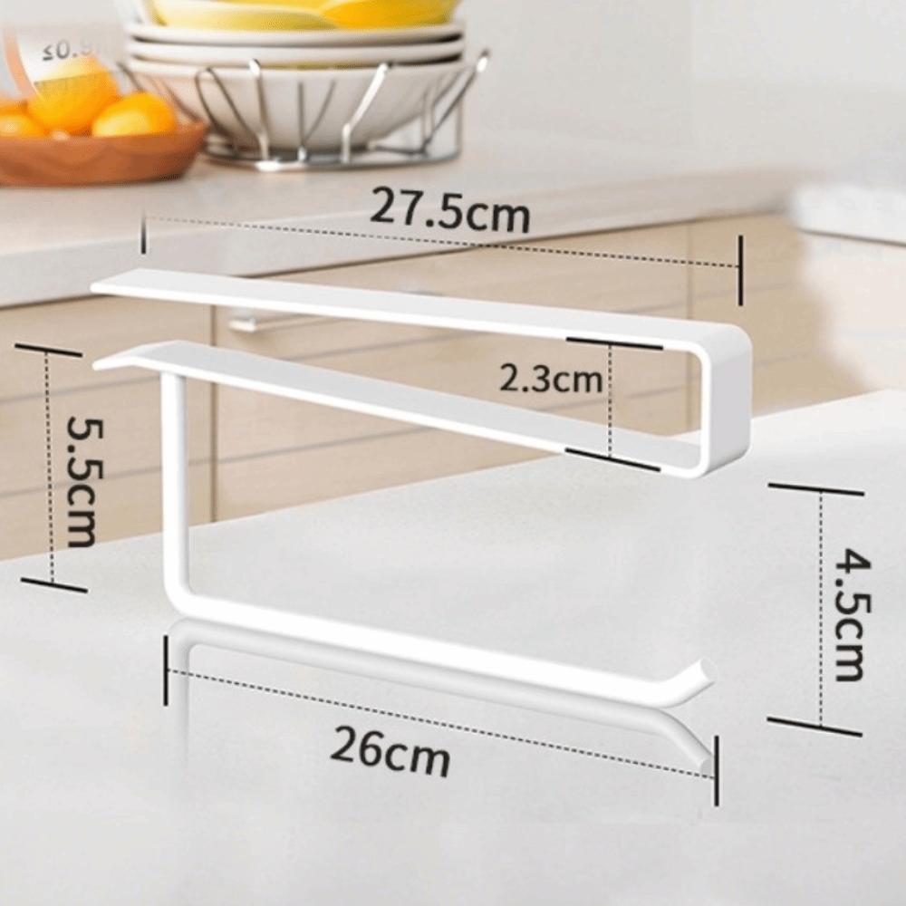 Carbon Steel Cup Lid Holder Multi-functional Black White Lid Storage Rack Space Saving No Drilling Tissue Organizer Kitchen Use