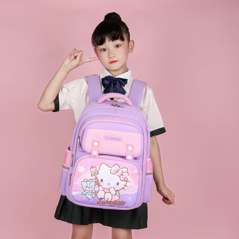 Adorable Oxford Cloth Kids Backpack Large Capacity School Bag For Grades 1-6