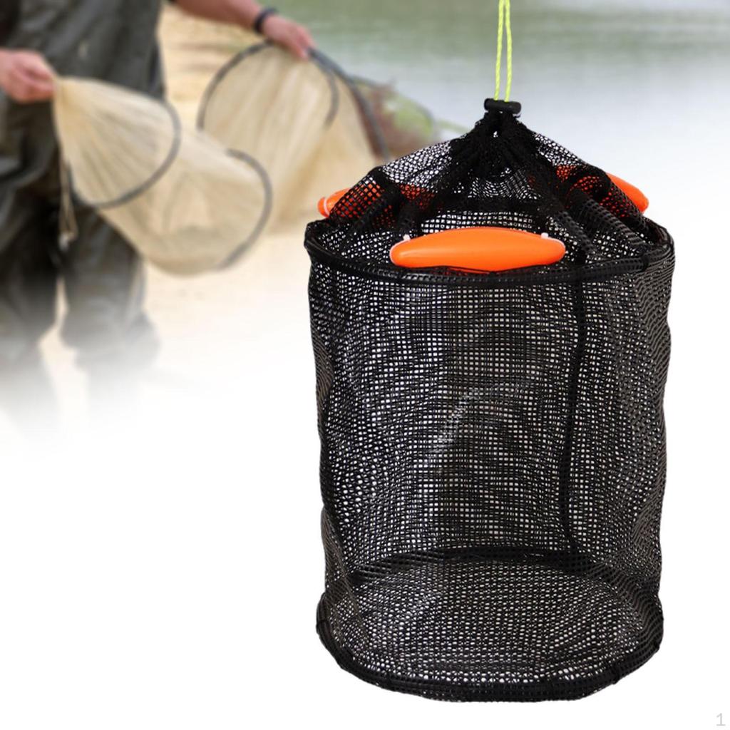 Fishing Basket Cage Foldable Supplies Tackle Holder Accessories Netting Storage Net for