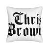 Pillow Case Chris Brown Breezy Album Design Music Singer Pillow Cover For Chair Sofa Home Decor Kawaii Pillowcases